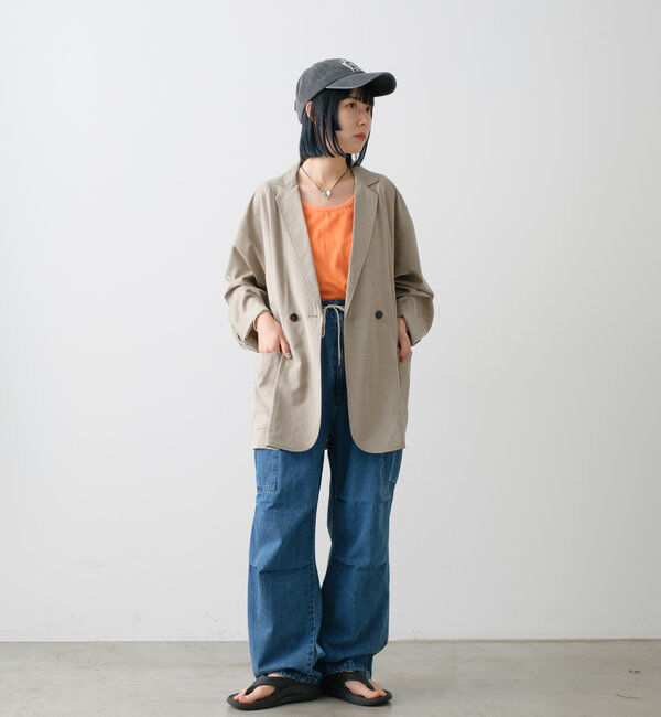  「【WHIMSIC/SETUP対応】ダブルブレストジャケット」|テーラードジャケット|