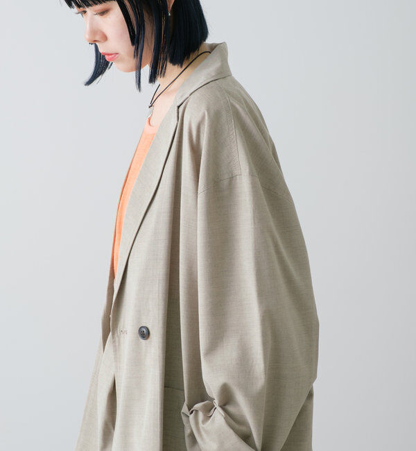  「【WHIMSIC/SETUP対応】ダブルブレストジャケット」|テーラードジャケット|