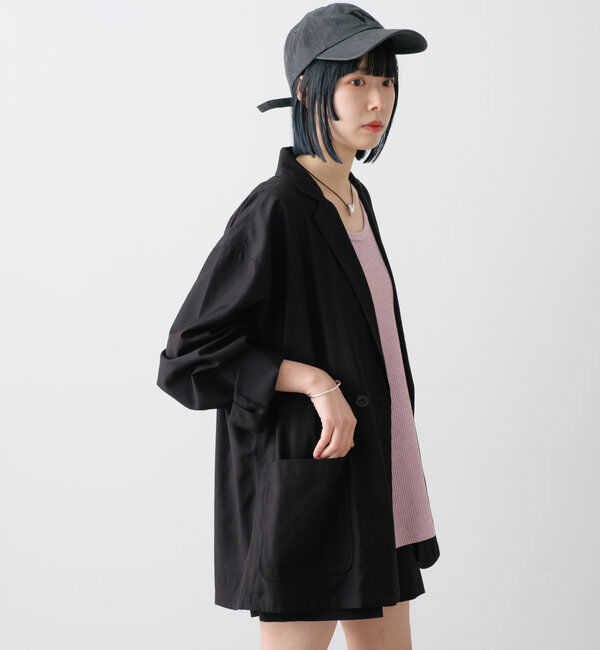  「【WHIMSIC/SETUP対応】ダブルブレストジャケット」|テーラードジャケット|