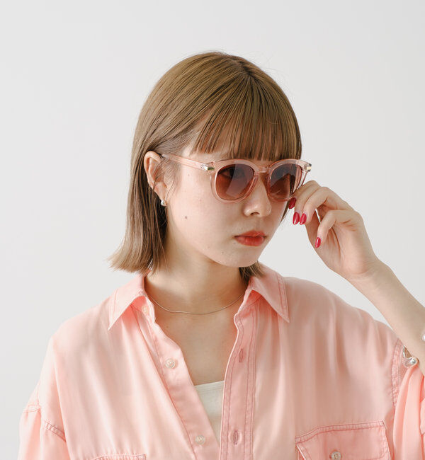  「【WHIMSIC】ウェリントンメタルポイントサングラス」|ピアス|