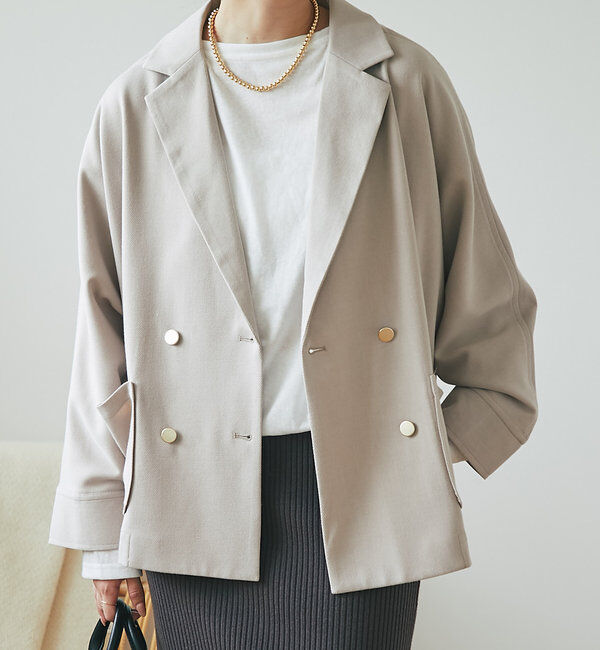  「《さっと羽織るだけ・オンオフ兼用》ドルマンテーラードジャケット」|その他|