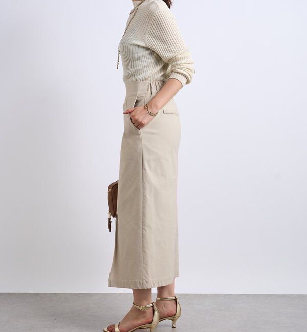  「《大人カジュアルに◎さりげない輝き》プチスパンコールリブニット」|シャツ・ブラウス|