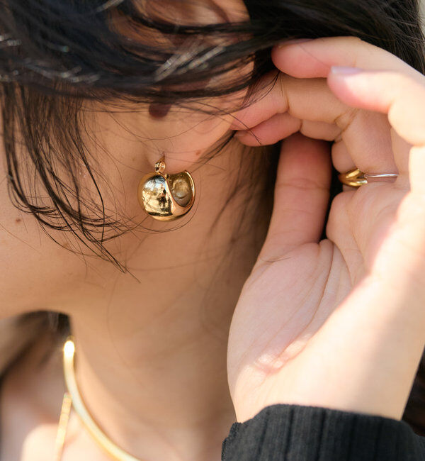  「【R.good(アールドットグッド)】ボリュームフープピアス」|ピアス|
