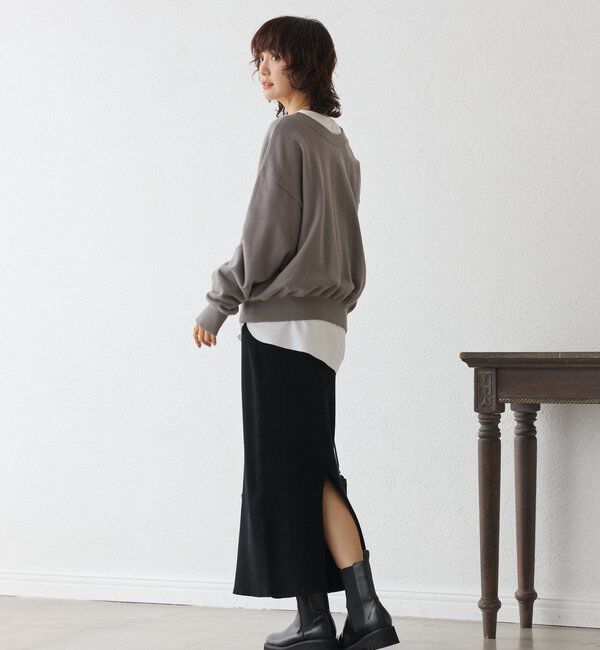  「【ニットのインナーにもおすすめ】カットジョーゼットライトプルオーバー」|Tシャツ・カットソー|