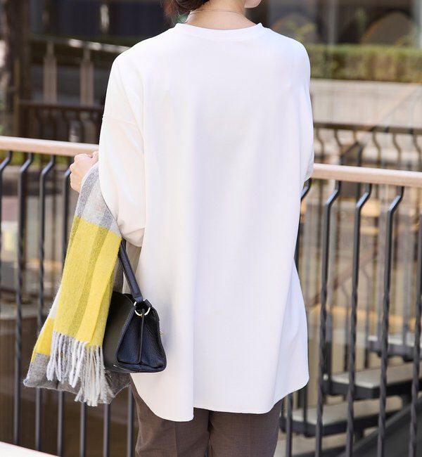  「【ニットのインナーにもおすすめ】カットジョーゼットライトプルオーバー」|Tシャツ・カットソー|