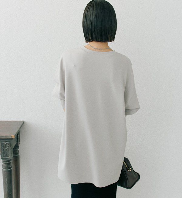  「【ニットのインナーにもおすすめ】カットジョーゼットライトプルオーバー」|Tシャツ・カットソー|