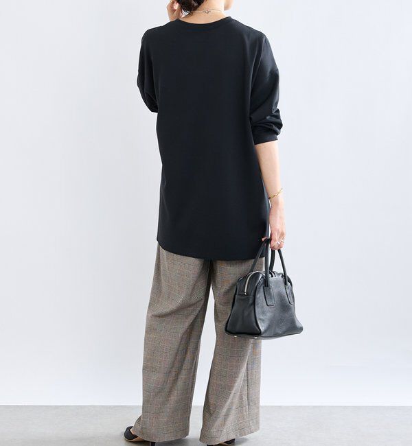  「【ニットのインナーにもおすすめ】カットジョーゼットライトプルオーバー」|Tシャツ・カットソー|