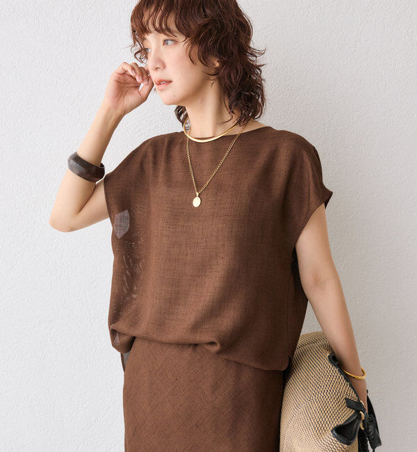  「メッシュフレンチブラウス」|シャツ・ブラウス|