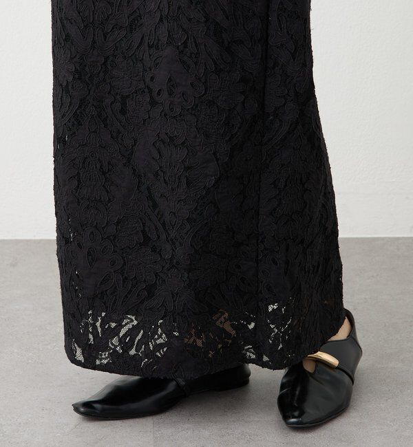  「【a Nice （ア ・ニース）】クラフトレーススカート」|スカート|