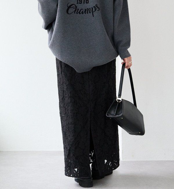  「【a Nice （ア ・ニース）】クラフトレーススカート」|スカート|