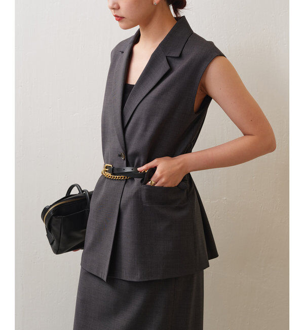  「【セットアップ対応】テーラードジレ」|ベスト・ジレ|