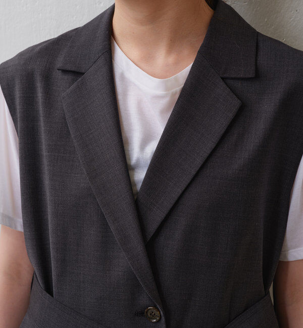  「【セットアップ対応】テーラードジレ」|ベスト・ジレ|