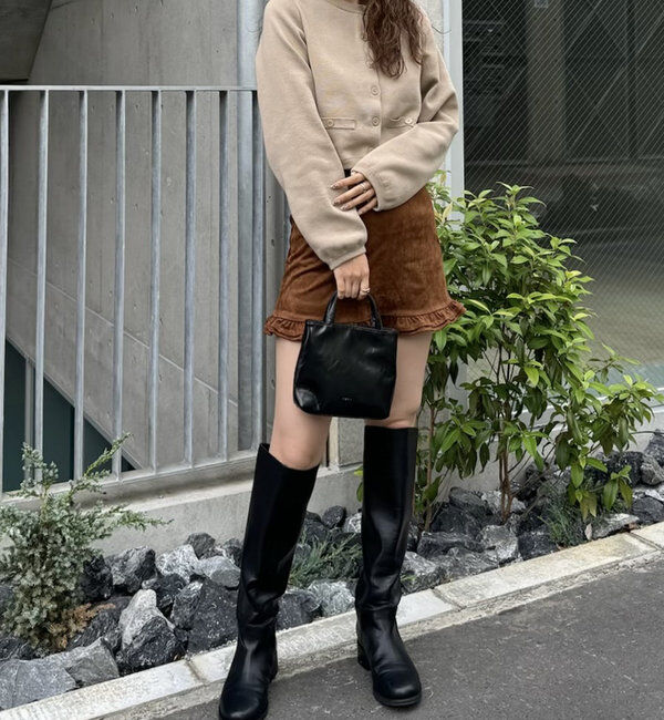  「[mline]ポケットチビカーディガン」|カーディガン|