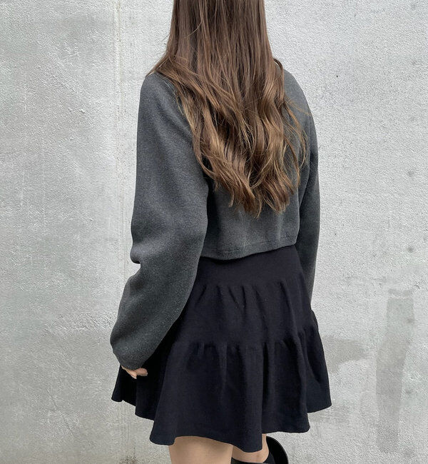  「[mline]ポケットチビカーディガン」|カーディガン|