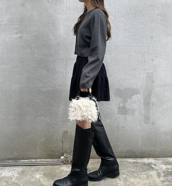  「[mline]ポケットチビカーディガン」|カーディガン|