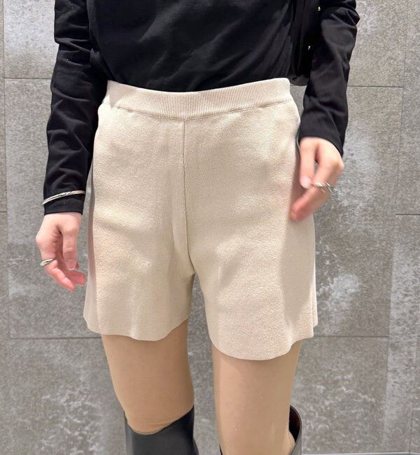  「[mline]ニットショートパンツ」|チノ|