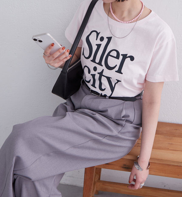  「BIGロゴT」|Tシャツ・カットソー|ピンク