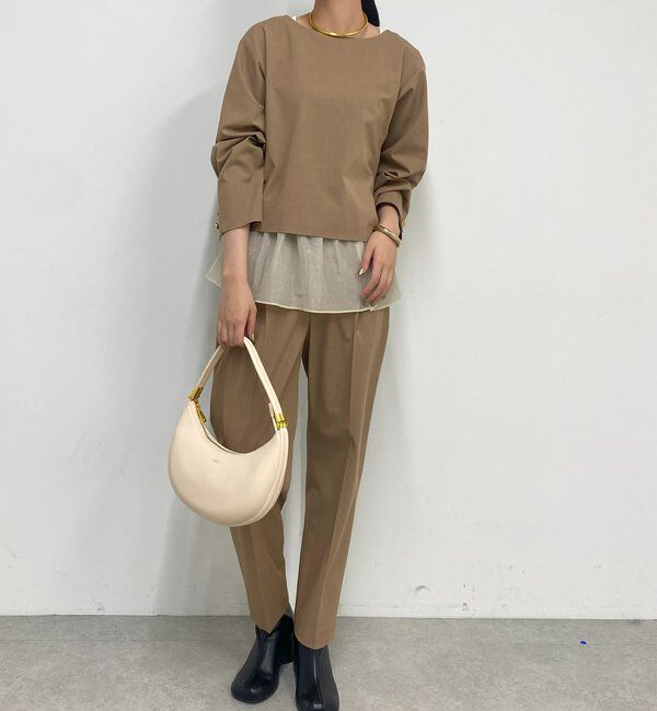  「ペプラムレイヤードブラウス」|シャツ・ブラウス|