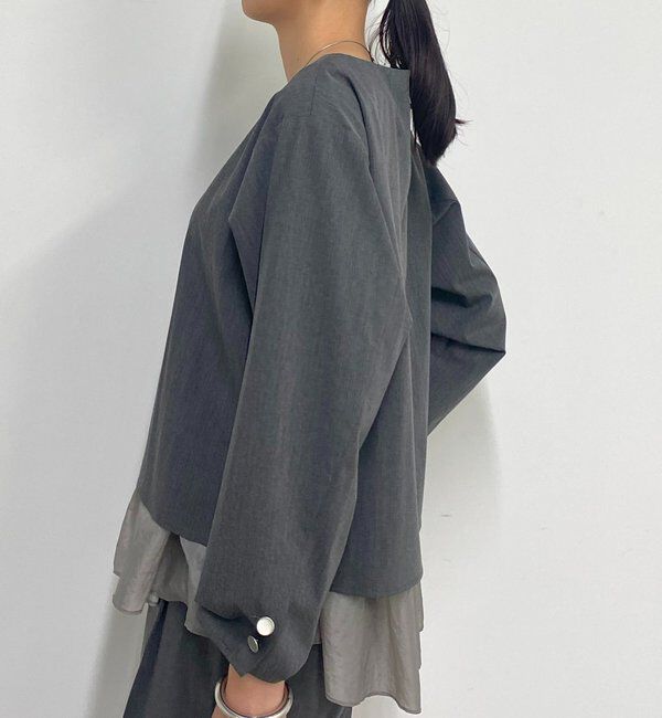  「ペプラムレイヤードブラウス」|シャツ・ブラウス|