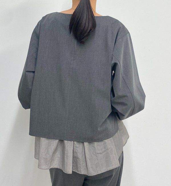  「ペプラムレイヤードブラウス」|シャツ・ブラウス|