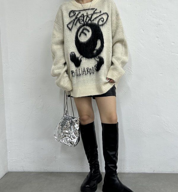  「【UNISEX/ユニセックス】ビリヤードモヘアニット」|ニット・セーター|