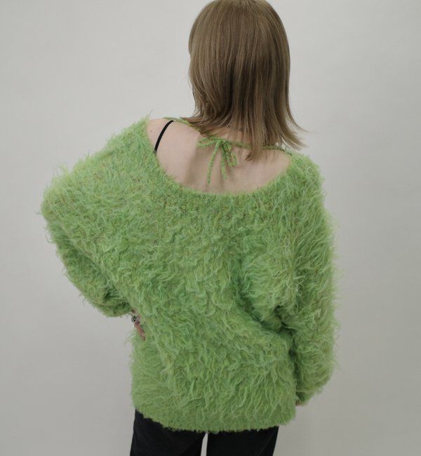  「モヘアライクリボンニット」|ニット・セーター|