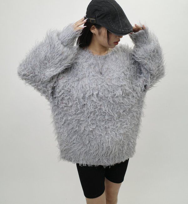  「モヘアライクリボンニット」|ニット・セーター|