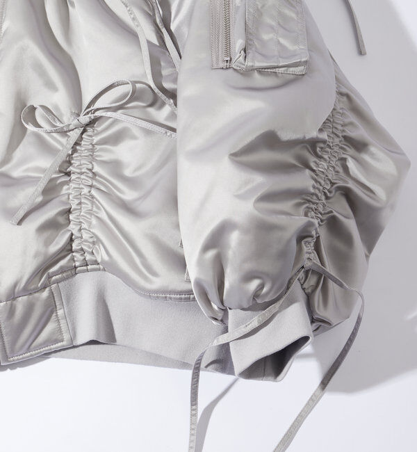  「【Six M/シックスエム】ドロスト衿ボアMA-1」|ブルゾン・スタジャン|