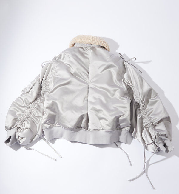  「【Six M/シックスエム】ドロスト衿ボアMA-1」|ブルゾン・スタジャン|