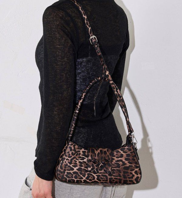  「 【2way/ハンド・ショルダー】レオパードショルダーバッグ」|ショルダー・メッセンジャー|