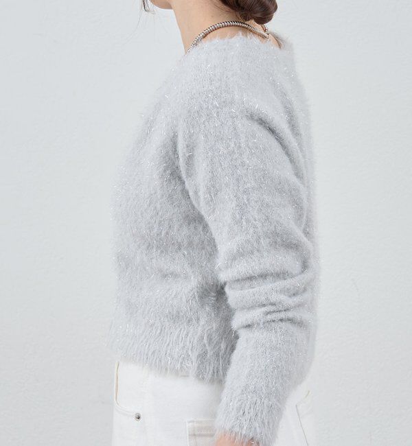  「ラメシャギーニットカーデ」|カーディガン|