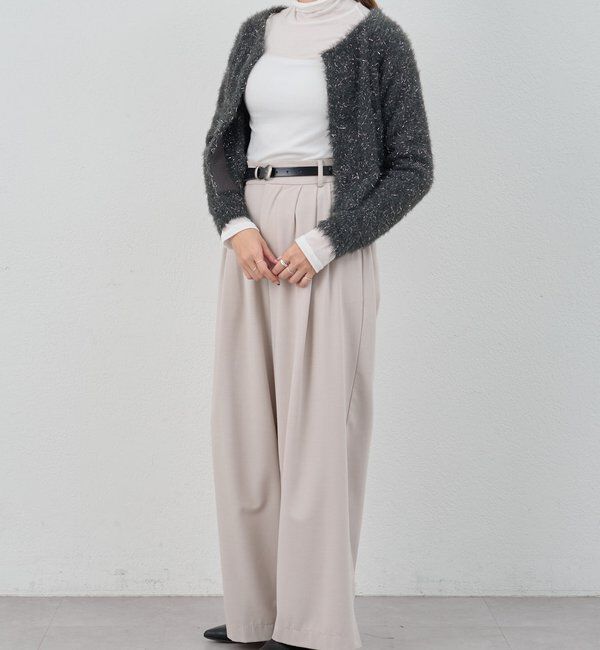  「ラメシャギーニットカーデ」|カーディガン|