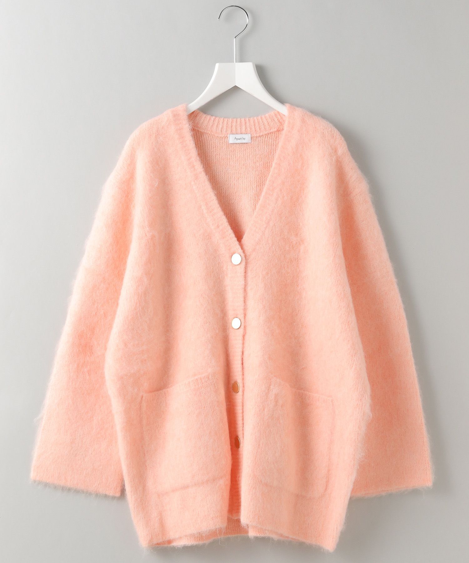 A part by 「【WEB限定】シャギーロングVネックカーディガン」|ニット・セーター|
