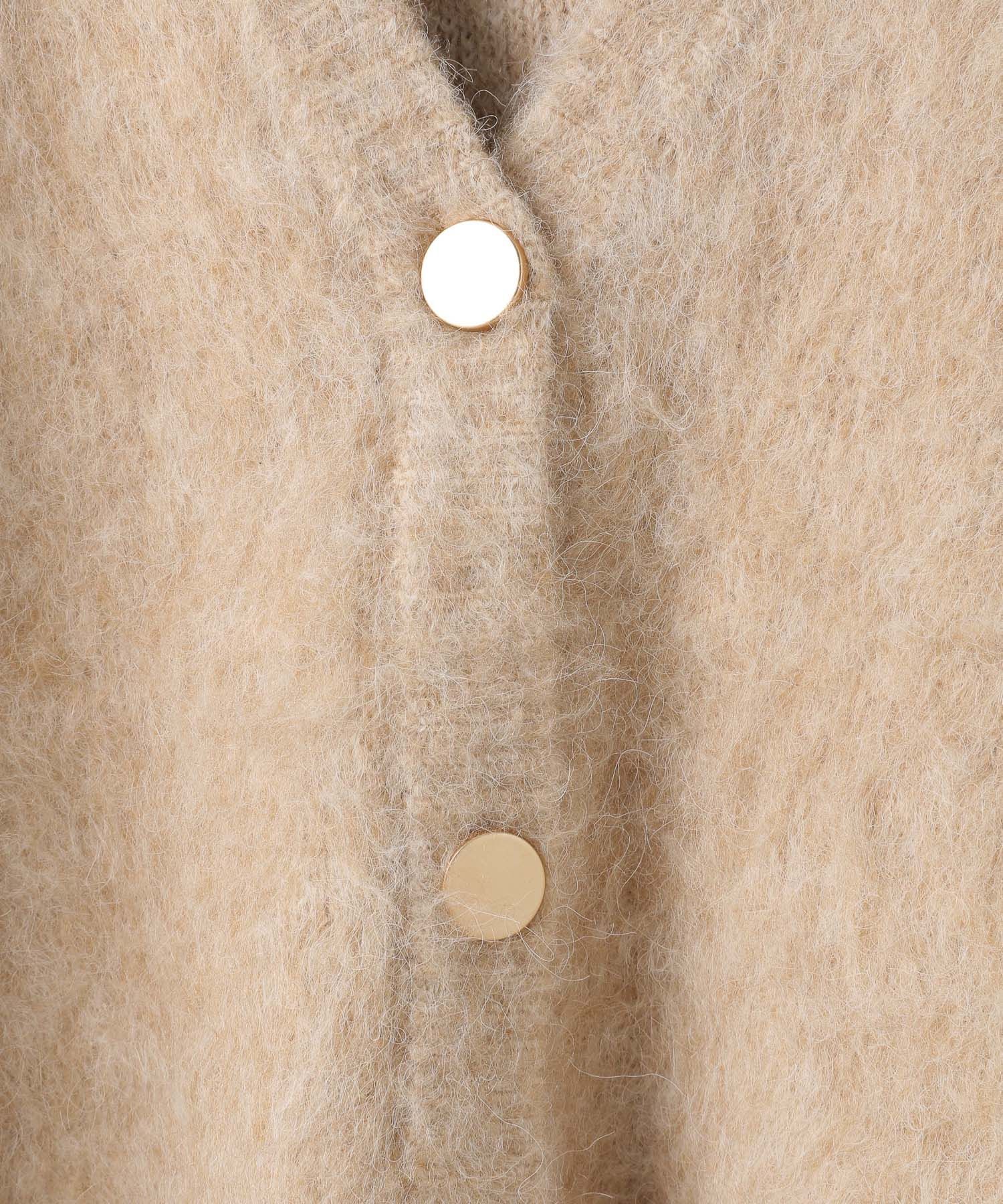 A part by 「【WEB限定】シャギーロングVネックカーディガン」|ニット・セーター|