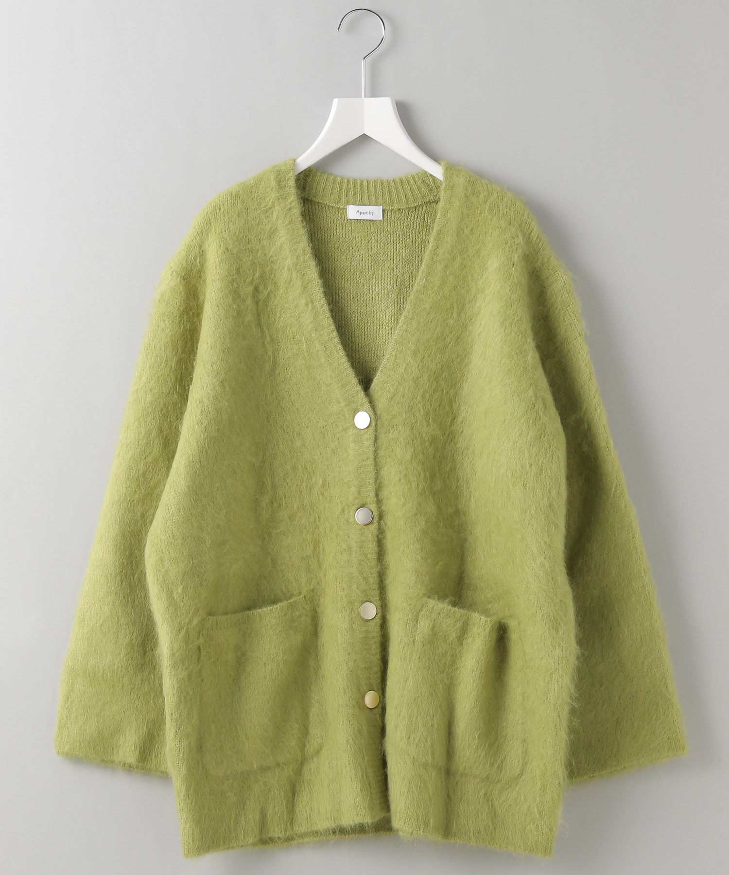 A part by 「【WEB限定】シャギーロングVネックカーディガン」|ニット・セーター|