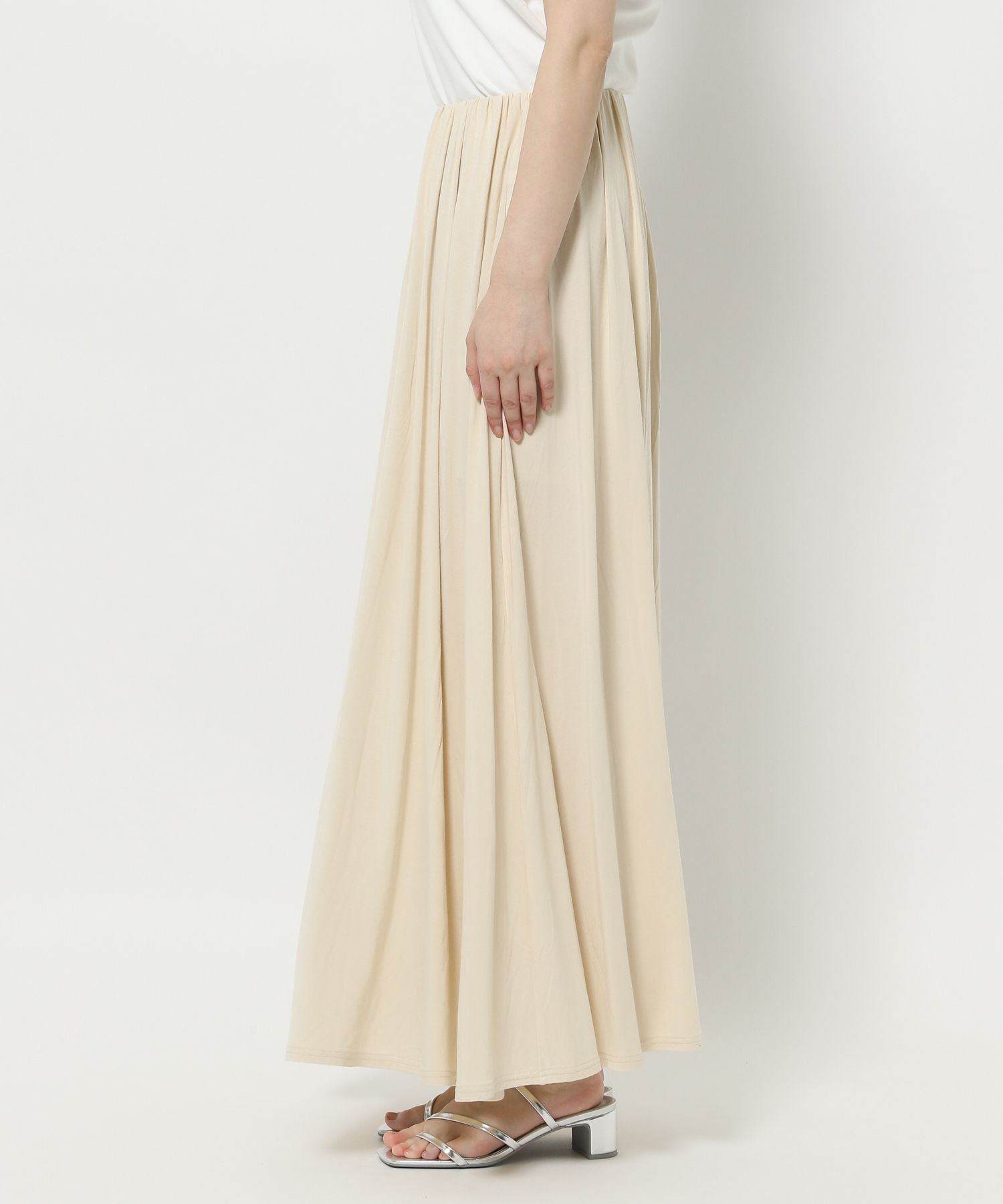 LOWRYS FARM「カットギャザーロングスカート」|スカート|