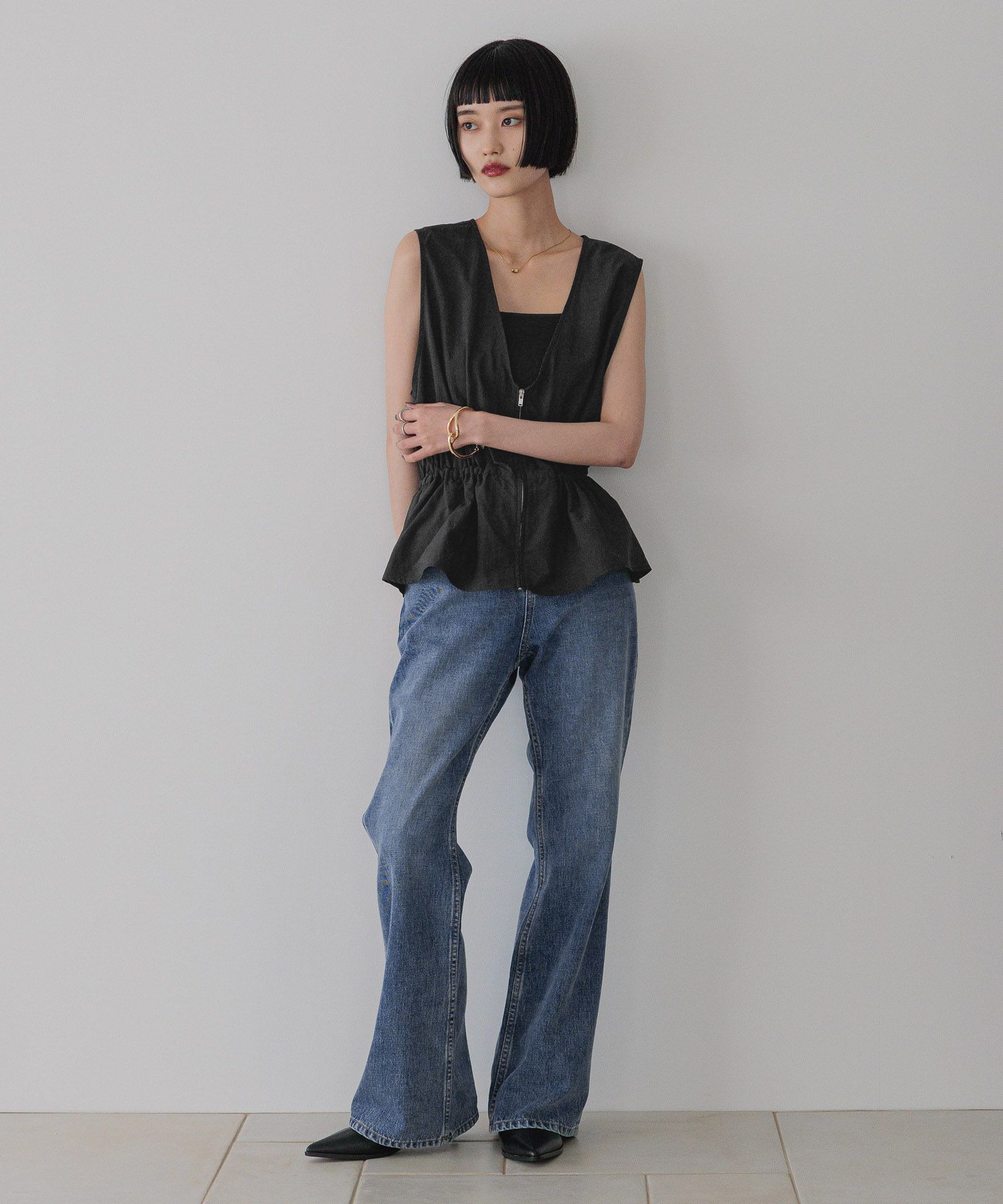 LOWRYS FARM「マルチＷＡＹフリルベスト」|ダウンベスト・ベスト|