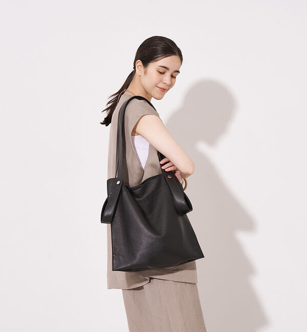 collex「【WEB限定】【BEAURE/ヴュレ】カウレザー 2WAY ハンドル トートバッ」|トートバッグ|