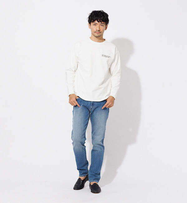 ABAHOUSE「ポンチ 刺繍 ロング Tシャツ」|Tシャツ・カットソー|