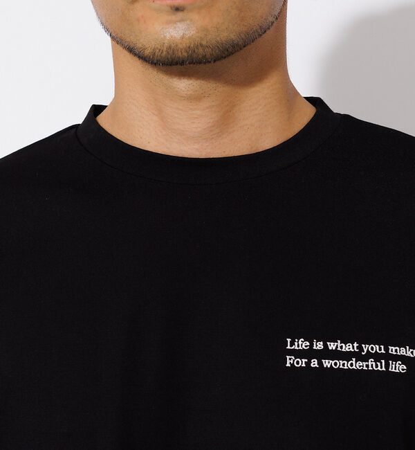 ABAHOUSE「ポンチ 刺繍 ロング Tシャツ」|Tシャツ・カットソー|