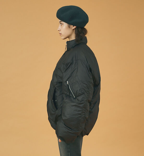 ABAHOUSE「MA-1 オーバーサイズ 中綿ビッグシルエット スタンドジャケット/ブルゾン /」|ブルゾン・スタジャン|