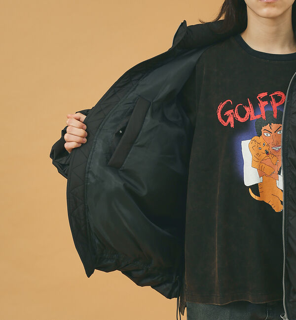 ABAHOUSE「MA-1 オーバーサイズ 中綿ビッグシルエット スタンドジャケット/ブルゾン /」|ブルゾン・スタジャン|