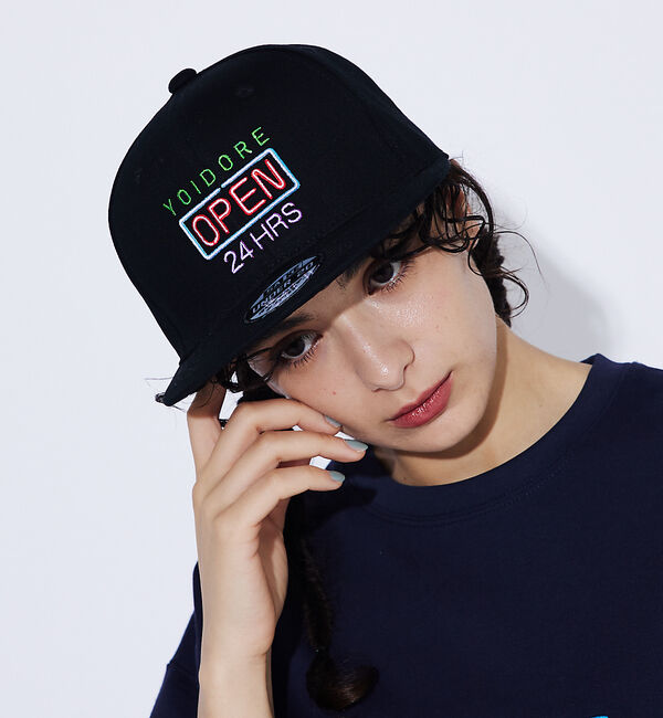 ABAHOUSE「【YOIDORE/ヨイドレ 】 オアイソ刺繍 CAP/24HRS OPEN/ベー」|その他|ブラック系その他2