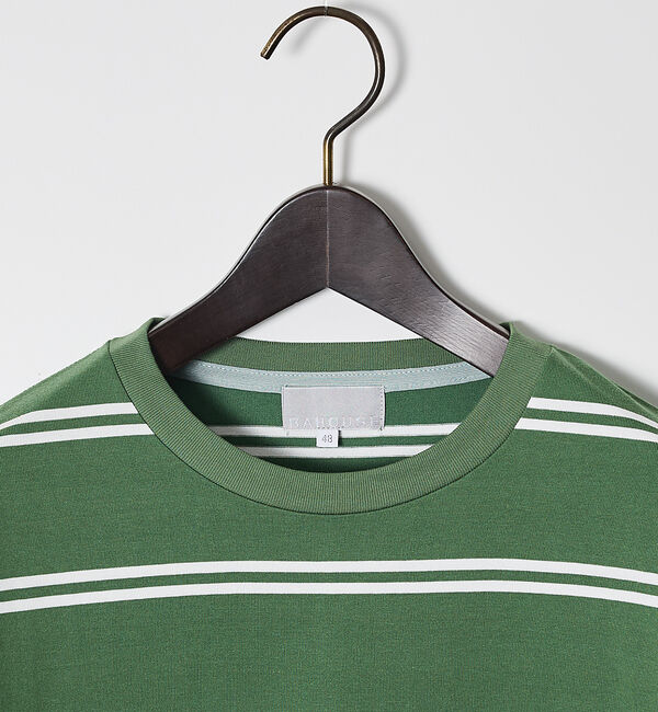 ABAHOUSE「ダブルライン ボーダー 長袖シャツ」|Tシャツ・カットソー|