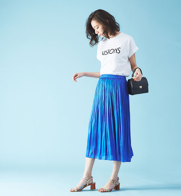 Rouge vif「サテンギャザースカート」|スカート|