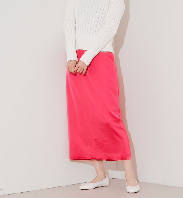 Rouge vif「ウールサテンスカート」|スカート|ピンク