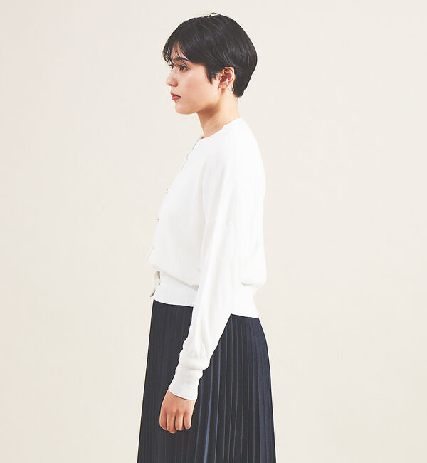 Rouge vif「【アンサンブル対応】SI混ドロップスリーブカーディガン」|カーディガン|