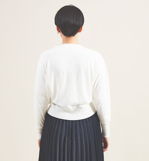 Rouge vif「【アンサンブル対応】SI混ドロップスリーブカーディガン」|カーディガン|