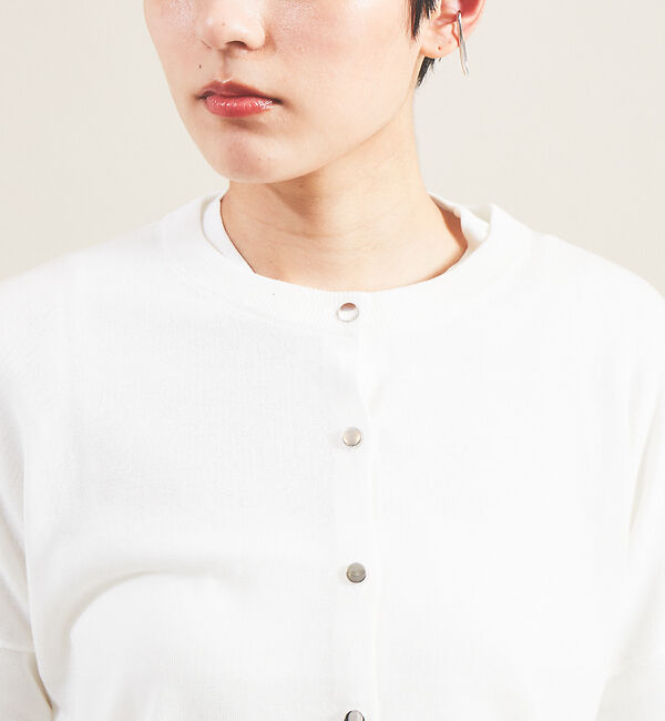 Rouge vif「【アンサンブル対応】SI混ドロップスリーブカーディガン」|カーディガン|