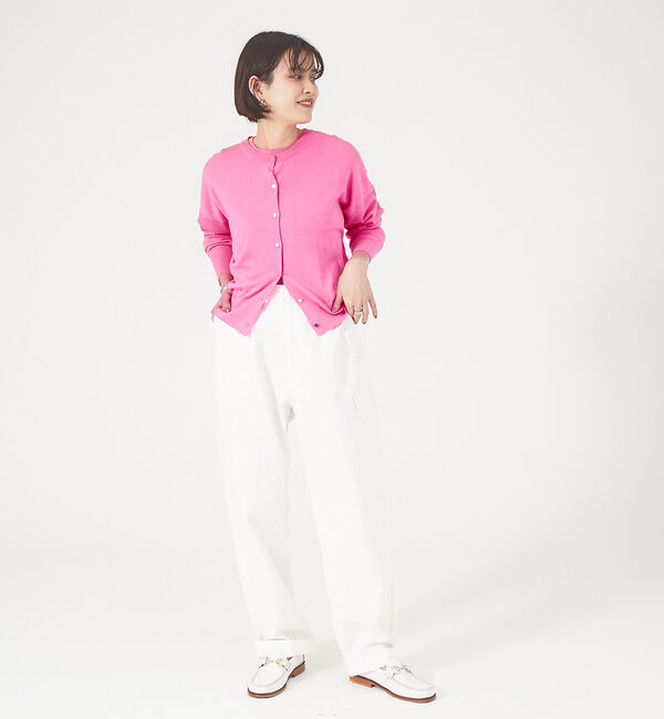 Rouge vif「【アンサンブル対応】SI混ドロップスリーブカーディガン」|カーディガン|